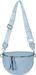 styleBREAKER Damen Halbmond Crossbody Schultertaschen Einfarbig, verstellbarer Schultergurt mit Zick-Zack Rauten Muster 02012401