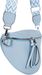 styleBREAKER Damen Halbmond Crossbody Schultertaschen Einfarbig, verstellbarer Schultergurt mit Zick-Zack Rauten Muster 02012401