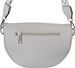 styleBREAKER Damen Halbmond Crossbody Schultertaschen Einfarbig, verstellbarer Schultergurt mit Zick-Zack Rauten Muster 02012401