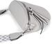 styleBREAKER Damen Halbmond Crossbody Schultertaschen Einfarbig, verstellbarer Schultergurt mit Zick-Zack Rauten Muster 02012401