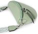 styleBREAKER Damen Halbmond Crossbody Schultertaschen Einfarbig, verstellbarer Schultergurt mit Zick-Zack Rauten Muster 02012401