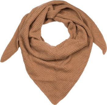 styleBREAKER Damen XXL Strick Dreieck Schal Einfarbig mit Reiskorn Strickmuster, Warmes Herbst Winter Maxi Dreieckstuch 01020048