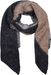 styleBREAKER Damen weicher 3-Farbiger Web Schal in asymmetrischer Form, warme Winter Stola mehrfarbig 01017156