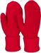 styleBREAKER Damen Winter Strick Fäustlinge Einfarbig mit gemustertem Bund, warme Fausthandschuhe, Strickhandschuhe 09010046