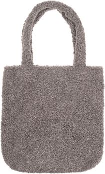 styleBREAKER Damen Tasche aus Teddyfell mit breiten Henkeln | kuschelige Beuteltasche mit Magnetverschluss | weich gefüttert & ideal als Shopper