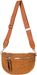 styleBREAKER Damen Teddyfell Halbmond Crossbody Schultertaschen Einfarbig, verstellbarer Schultergurt 02012403
