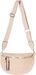 styleBREAKER Damen Teddyfell Halbmond Crossbody Schultertaschen Einfarbig, verstellbarer Schultergurt 02012403