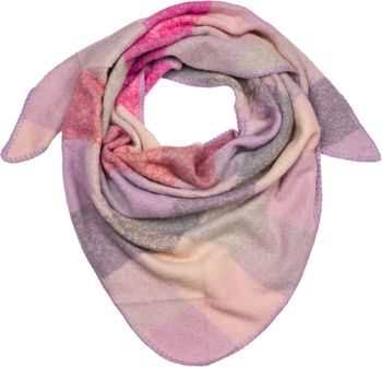 styleBREAKER Damen XXL Web Dreieck Schal mit buntem Karo Muster, Dreiecktuch Kariert, Winter Schal warm weich, Tuch 01020050