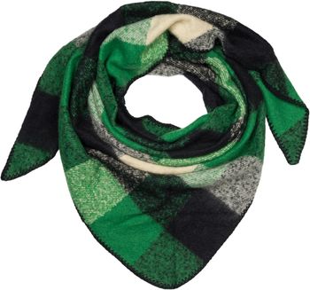 styleBREAKER Damen XXL Web Dreieck Schal mit buntem Karo Muster, Dreiecktuch Kariert, Winter Schal warm weich, Tuch 01020050