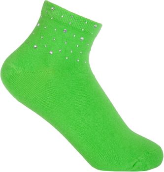 styleBREAKER Damen Socken mit Strass Applikation am Bund, Größe 35-41 EU / 5-9 US / 4-7 UK, Söckchen Glitzersteine 08030014
