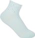 styleBREAKER Damen Socken mit Strass Applikation am Bund, Größe 35-41 EU / 5-9 US / 4-7 UK, Söckchen Glitzersteine 08030014