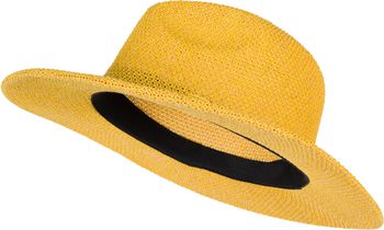 styleBREAKER Damen Panama Sonnenhut mit dünnem Hutband, Strohhut, Schlapphut, Sommerhut, Fedora Hut 04025040