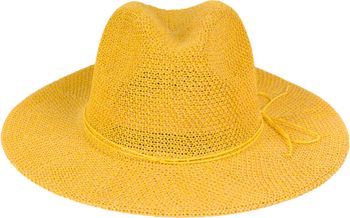 styleBREAKER Damen Panama Sonnenhut mit dünnem Hutband, Strohhut, Schlapphut, Sommerhut, Fedora Hut 04025040