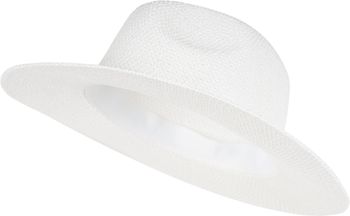 styleBREAKER Damen Panama Sonnenhut mit dünnem Hutband, Strohhut, Schlapphut, Sommerhut, Fedora Hut 04025040