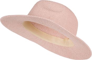 styleBREAKER Damen Panama Sonnenhut mit dünnem Hutband, Strohhut, Schlapphut, Sommerhut, Fedora Hut 04025040