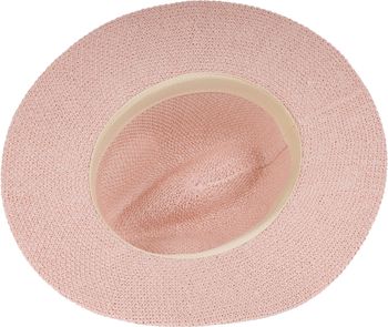 styleBREAKER Damen Panama Sonnenhut mit dünnem Hutband, Strohhut, Schlapphut, Sommerhut, Fedora Hut 04025040