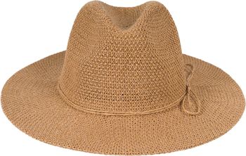 styleBREAKER Damen Panama Sonnenhut mit dünnem Hutband, Strohhut, Schlapphut, Sommerhut, Fedora Hut 04025040