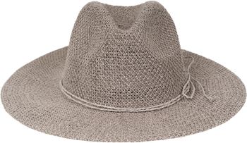 styleBREAKER Damen Panama Sonnenhut mit dünnem Hutband, Strohhut, Schlapphut, Sommerhut, Fedora Hut 04025040