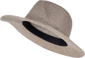 styleBREAKER Damen Panama Sonnenhut mit dünnem Hutband, Strohhut, Schlapphut, Sommerhut, Fedora Hut 04025040