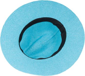 styleBREAKER Damen Panama Sonnenhut mit dünnem Hutband, Strohhut, Schlapphut, Sommerhut, Fedora Hut 04025040