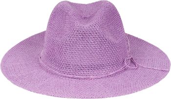 styleBREAKER Damen Panama Sonnenhut mit dünnem Hutband, Strohhut, Schlapphut, Sommerhut, Fedora Hut 04025040