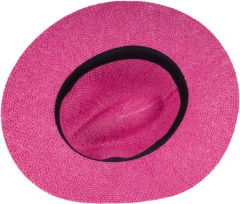 styleBREAKER Damen Panama Sonnenhut mit dünnem Hutband, Strohhut, Schlapphut, Sommerhut, Fedora Hut 04025040