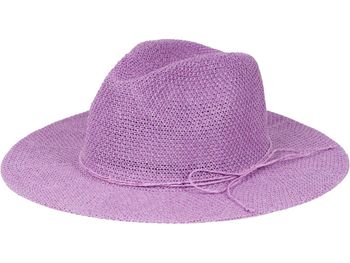 styleBREAKER Damen Panama Sonnenhut mit dünnem Hutband, Strohhut, Schlapphut, Sommerhut, Fedora Hut 04025040