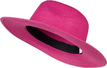 styleBREAKER Damen Panama Sonnenhut, Strohhut, Schlapphut, Faltbarer Knautschhut, Sommerhut, Fedora Hut 04025041