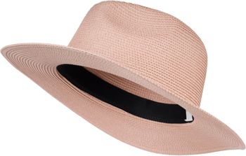 styleBREAKER Damen Panama Sonnenhut, Strohhut, Schlapphut, Faltbarer Knautschhut, Sommerhut, Fedora Hut 04025041