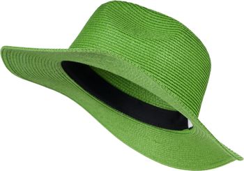 styleBREAKER Damen Panama Sonnenhut aus Papierstroh | Faltbarer Knautschhut mit breiter Krempe | Sommer Fedora Hut für Strand und Festival