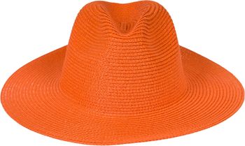 styleBREAKER Damen Panama Sonnenhut, Strohhut, Schlapphut, Faltbarer Knautschhut, Sommerhut, Fedora Hut 04025041