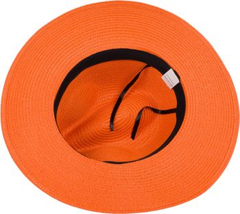 styleBREAKER Damen Panama Sonnenhut, Strohhut, Schlapphut, Faltbarer Knautschhut, Sommerhut, Fedora Hut 04025041