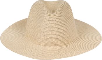styleBREAKER Damen Panama Sonnenhut, Strohhut, Schlapphut, Faltbarer Knautschhut, Sommerhut, Fedora Hut 04025041