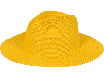 styleBREAKER Damen Panama Sonnenhut aus Papierstroh | Faltbarer Knautschhut mit breiter Krempe | Sommer Fedora Hut für Strand und Festival