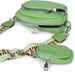 styleBREAKER Damen Umhängetaschen Set 2-Teilig, gemusterter Schultergurt und ovale Börse, Rechteckige Crossbody Bag Einfarbig 02012405