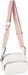 styleBREAKER Damen Umhängetaschen Set 2-Teilig, gemusterter Schultergurt und ovale Börse, Rechteckige Crossbody Bag Einfarbig 02012405