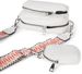 styleBREAKER Damen Umhängetaschen Set 2-Teilig, gemusterter Schultergurt und ovale Börse, Rechteckige Crossbody Bag Einfarbig 02012405
