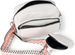 styleBREAKER Damen Umhängetaschen Set 2-Teilig, gemusterter Schultergurt und ovale Börse, Rechteckige Crossbody Bag Einfarbig 02012405