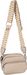 styleBREAKER Damen Umhängetaschen Set 2-Teilig, gemusterter Schultergurt und ovale Börse, Rechteckige Crossbody Bag Einfarbig 02012405