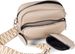 styleBREAKER Damen Umhängetaschen Set 2-Teilig, gemusterter Schultergurt und ovale Börse, Rechteckige Crossbody Bag Einfarbig 02012405