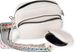 styleBREAKER Damen Umhängetaschen Set 2-Teilig, gemusterter Schultergurt und ovale Börse, Rechteckige Crossbody Bag Einfarbig 02012405