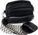 styleBREAKER Damen Umhängetaschen Set 2-Teilig, gemusterter Schultergurt und ovale Börse, Rechteckige Crossbody Bag Einfarbig 02012405