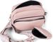 styleBREAKER Damen Umhängetaschen Set 2-Teilig, gemusterter Schultergurt und ovale Börse, Rechteckige Crossbody Bag Einfarbig 02012405