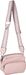 styleBREAKER Damen Umhängetaschen Set 2-Teilig, gemusterter Schultergurt und ovale Börse, Rechteckige Crossbody Bag Einfarbig 02012405