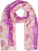 styleBREAKER Damen Schal Batik Muster mit Metallic Streifen, Leichtes Boho Style Tuch mit kurzen Fransen 01016230