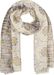 styleBREAKER Damen Schal Batik Muster mit Metallic Streifen, Leichtes Boho Style Tuch mit kurzen Fransen 01016230