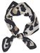 styleBREAKER Halstuch mit Leoparden Animal Print Muster | Vierecktuch mit farbigem Rand | seidig weich und vielseitig tragbar | 70 x 70 cm | Kopftuch Bandana Damen Accessoire