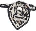 styleBREAKER Halstuch mit Leoparden Animal Print Muster | Vierecktuch mit farbigem Rand | seidig weich und vielseitig tragbar | 70 x 70 cm | Kopftuch Bandana Damen Accessoire
