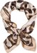 styleBREAKER Damen Halstuch mit Leoparden Animal Print Muster und farbigem Rand, Tuch, Vierecktuch, Kopftuch 01016231