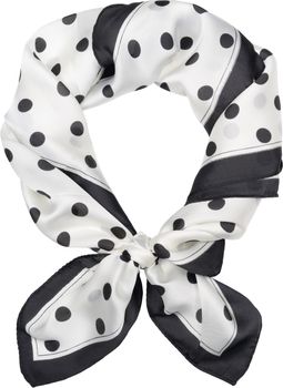 styleBREAKER Damen Halstuch mit Punkte Muster, Tuch Quadratisch Gepunktet, Vierecktuch Polka Dots, Kopftuch 01016234